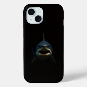 Zwarte 4 Luxe iPhone 15 Mate, Grote Witte Haai