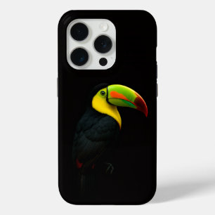 Zwarte 4 Luxe iPhone 15 Pro Mate neushoorntok Case