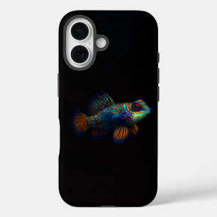 Zwarte 4 Luxe iPhone 16 Mate, Draak Mandarin Hoesje