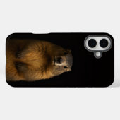 Zwarte 4 Luxe iPhone 16 Plus, Fluffy Marmot Case-Mate iPhone Case (Achterkant (horizontaal))
