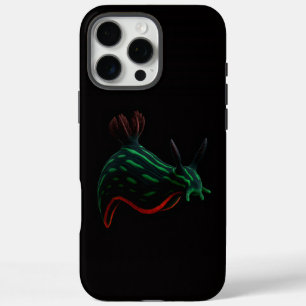 Zwarte 4 Luxe iPhone 16 Pro Max, Neon Zeeslak Max Hoesje