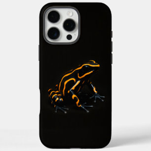 Zwarte 4 Luxe iPhone 16 Pro Max, Oranje Zwarte Kik Max Hoesje