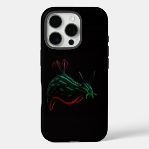 Zwarte 4 Luxe iPhone 16 Pro, Neon Zeeslak Pro Hoesje