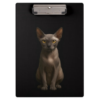 Zwarte 4 Luxe Klembord, Sphynx Kat Klembord