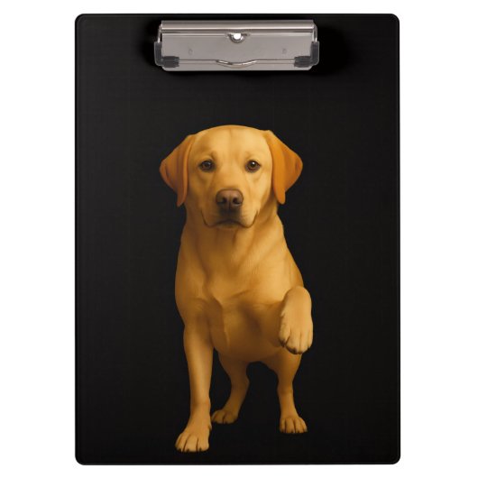 Zwarte 4 Luxe Klembord, Teder Labrador Klembord (Voorkant)