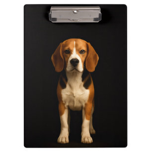 Zwarte 4 Luxe Klembord, Vriendelijke Beagle Klembord