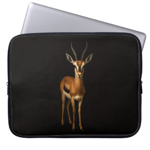 Zwarte 4 Luxe Laptophoes, Elegante Gazella Laptop Sleeve
