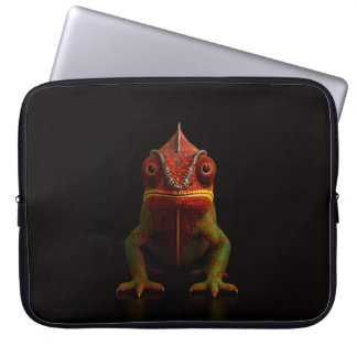 Zwarte 4 Luxe Laptophoes, Panterkameleon Laptop Sleeve