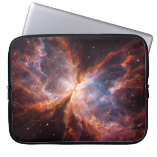Zwarte 4 Luxe Laptophoes, Vlindernevel Laptop Sleeve