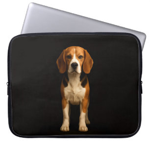 Zwarte 4 Luxe Laptophoes, Vriendelijke Beagle Laptop Sleeve
