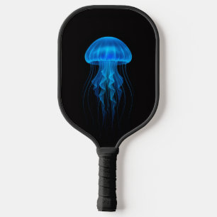 Zwarte 4 Luxe Pickleball Paddle, Blauwe Kwallen Paddle
