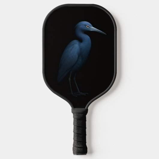 Zwarte 4 Luxe Pickleball Paddle, Kleine Blauwe Rei Pickleball Paddle (Voorkant)