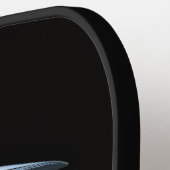 Zwarte 4 Luxe Pickleball Paddle, Kleine Blauwe Rei Pickleball Paddle (Links Detail)