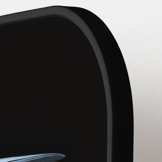 Zwarte 4 Luxe Pickleball Paddle, Kleine Blauwe Rei Pickleball Paddle (Links Detail)