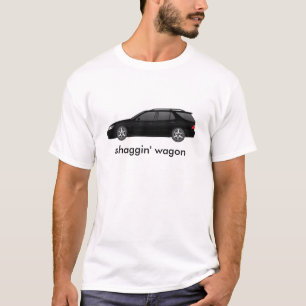 zwarte 9-5 wagen 2004, shaggin' wagon t-shirt