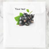 Zwarte aaltjes vierkante sticker (Tas)