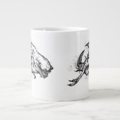 Zwarte aamshaai jumbo mok (Voorkant)