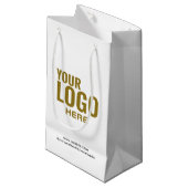 Zwarte aangepaste cadeautas bedrijfslogo bulk (Voorkant Gekanteld)