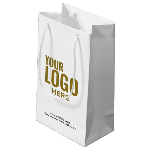 Zwarte aangepaste cadeautas bedrijfslogo bulk (Achterkant Gekanteld)