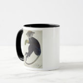 Zwarte aap mok (Voorkant links)