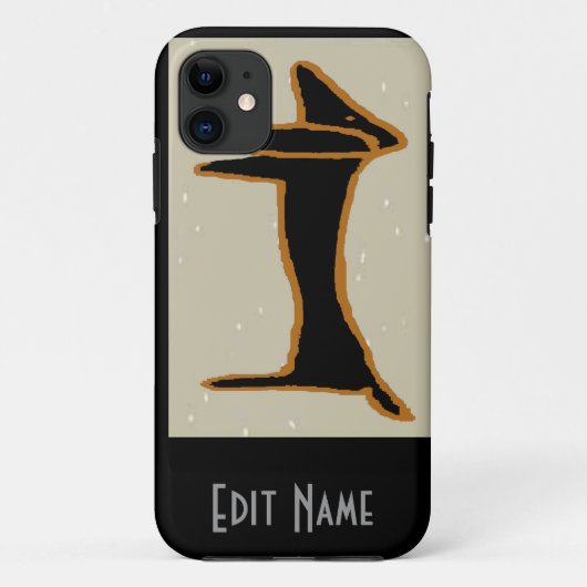 Zwarte Abstracte Dachshond Case-Mate iPhone Case (Achterkant)