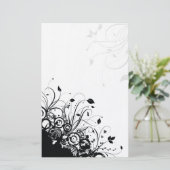 Zwarte Abstracte kunstbloederij Briefpapier