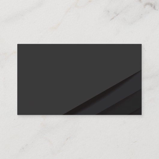 Zwarte Abstracte Panelen Visitekaartje (Achterkant)