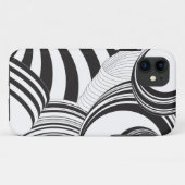 Zwarte Abstracte telefoontas Case-Mate iPhone Case (Achterkant (horizontaal))