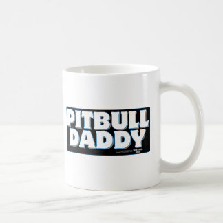 Zwarte achtergrond PITBULL DADDY Koffiemok