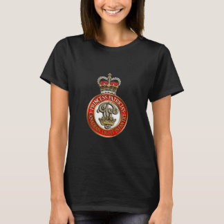 Zwarte achtergrond voor PPCLI-Pet badge T-shirt