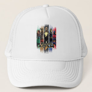 Zwarte Adam-tekens in stripes Trucker Pet