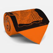 "Zwarte afbeelding Griekse batterij" Stropdas (Opgerold)