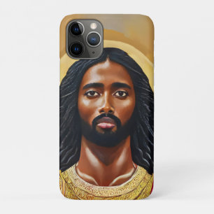 Zwarte Afrikaanse Jezus Christus Religieuze Kunst iPhone 11 Pro Hoesje