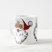 zwarte afrikaanse kerstman koffiemok (Voorkant links)