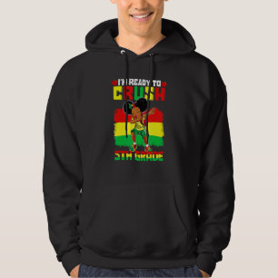 Zwarte Afrikaanse meisjes in de vijfde klas terug  Hoodie