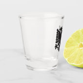 Zwarte Albanese adelaar geschoten glas (Links)