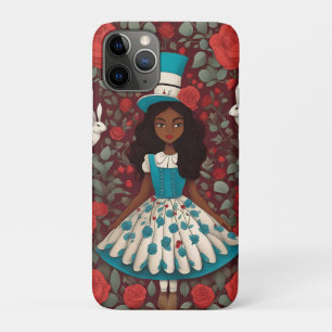Zwarte Alice in Wonderland iPhone 11 Pro Hoesje