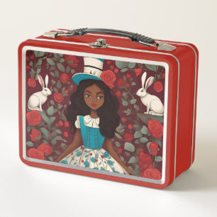 Zwarte Alice Wonderland Rozen Hoed