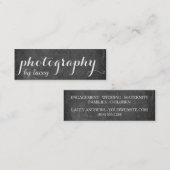 Zwarte-alkbordstijl Mini Visitekaartje (Voorkant / Achterkant)