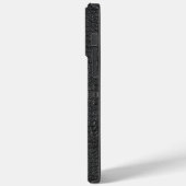 Zwarte alligator textuur afdrukken Case-Mate iPhone case (Achterkant / Links)
