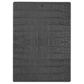 Zwarte Alligator Textuurprint Klembord (Achterkant)