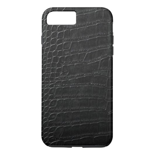 zwarte alligatorleder Case-Mate iPhone case (Achterkant)