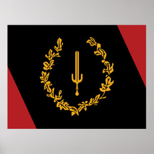 Zwarte Amerikaanse Erfgoedvlag Poster