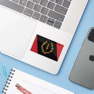 Zwarte Amerikaanse Erfgoedvlag Sticker