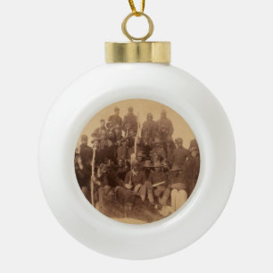 Zwarte Amerikaanse gevechtscavalerie: Buffalo Warr Keramische Bal Ornament