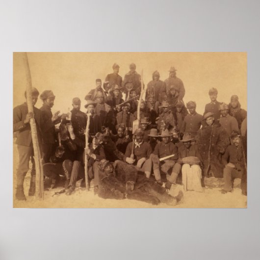 Zwarte Amerikaanse gevechtscavalerie: Buffalo Warr Poster (Voorkant)