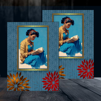 Zwarte Amerikaanse Retro Schoonheid Decoupage 3 Tissuepapier