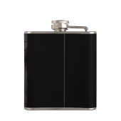 Zwarte Amerikaanse vlag Heupfles (Achterkant)