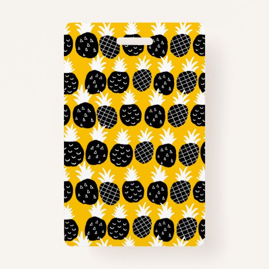 Zwarte anananas badge (Voorkant)