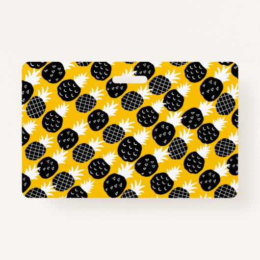 Zwarte anananas badge (Voorkant)